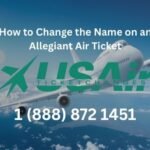 How to Change the Name on an Allegiant Air Ticket
